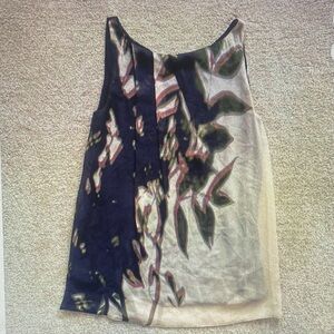 Elegant Floral Sleeveless Top